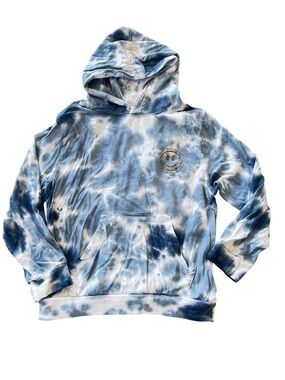 Cactus Boys Blue & White‎ Tie-Dye 100% Cotton Pullover Hoodie 4T